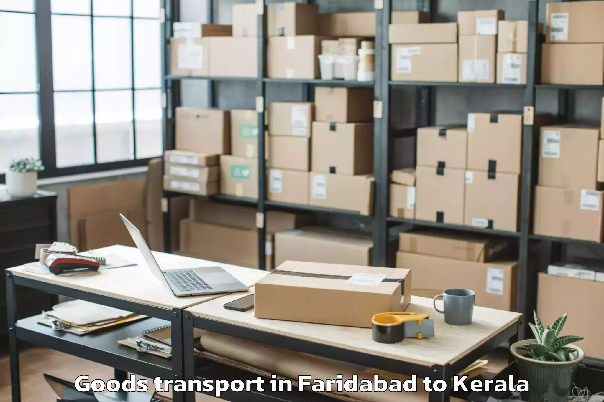 Faridabad to Kakkur Goods Transport